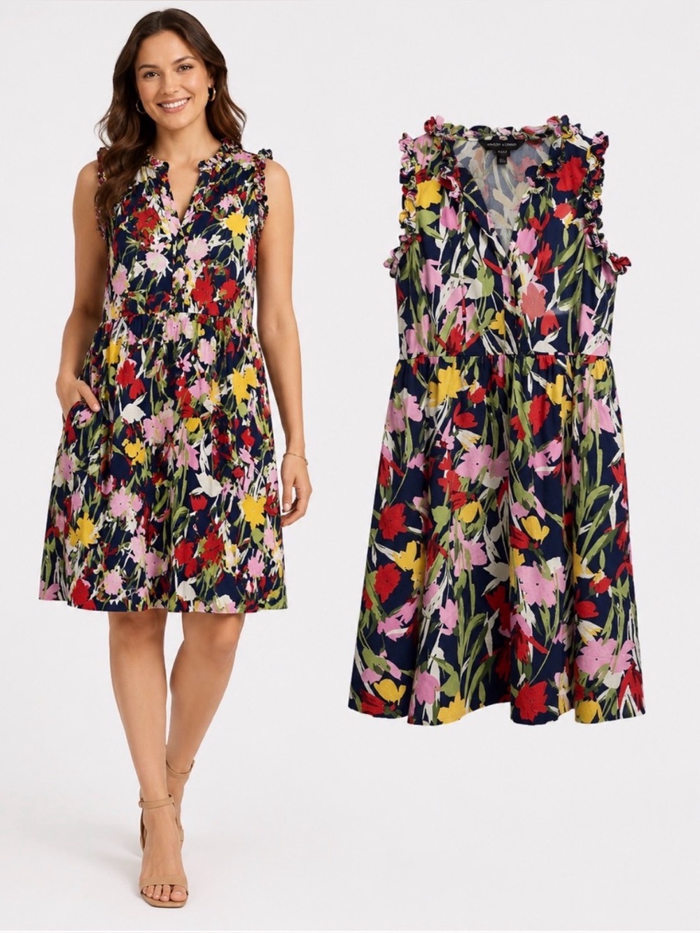 Maggy London 98% cotton Dress with pockets